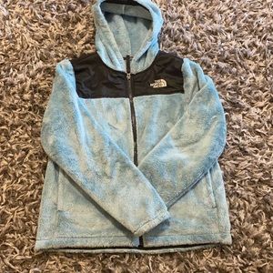 Girls North Face fleece hoodie